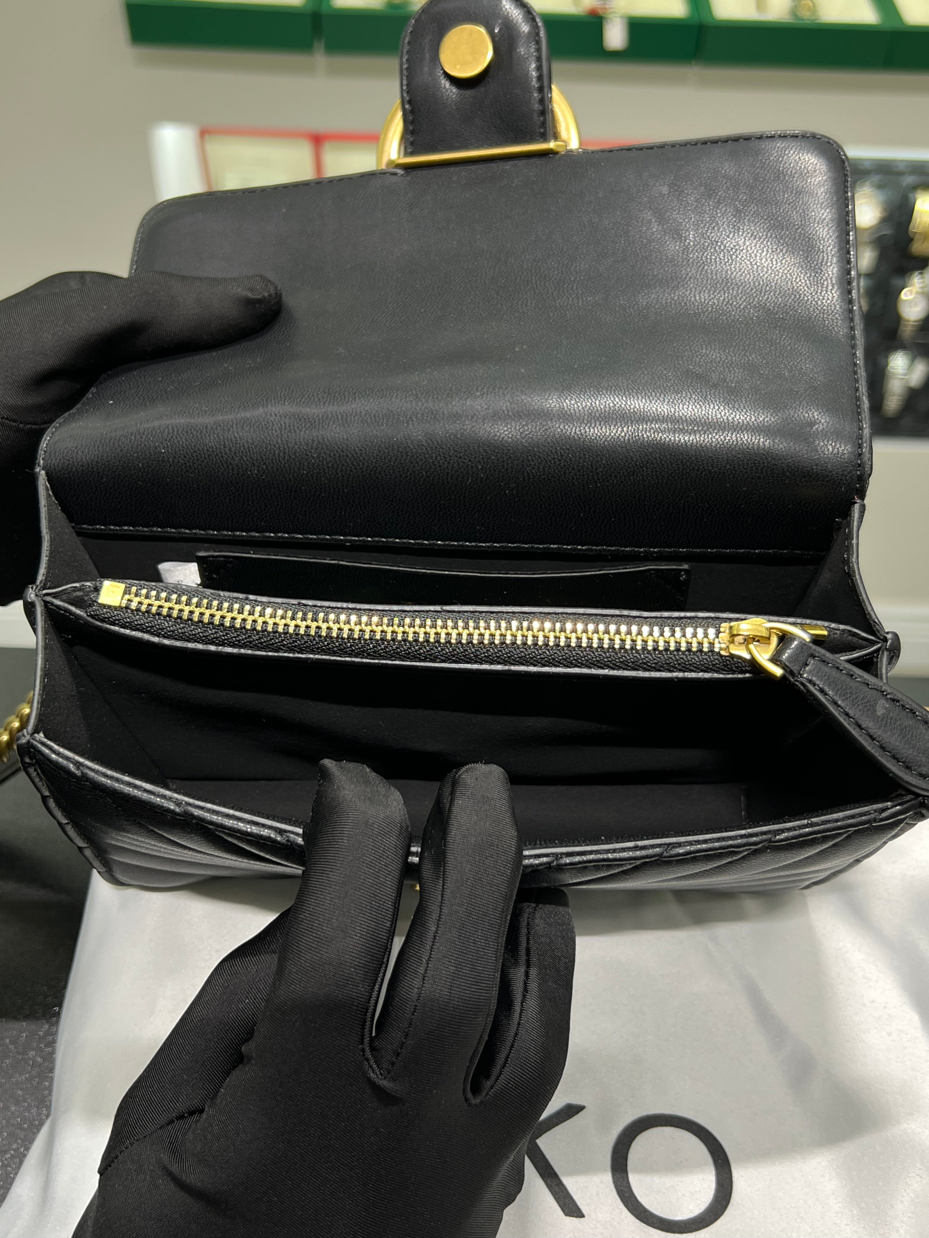 PINKŌ MINI LOVE BAG ONE CHEVRON