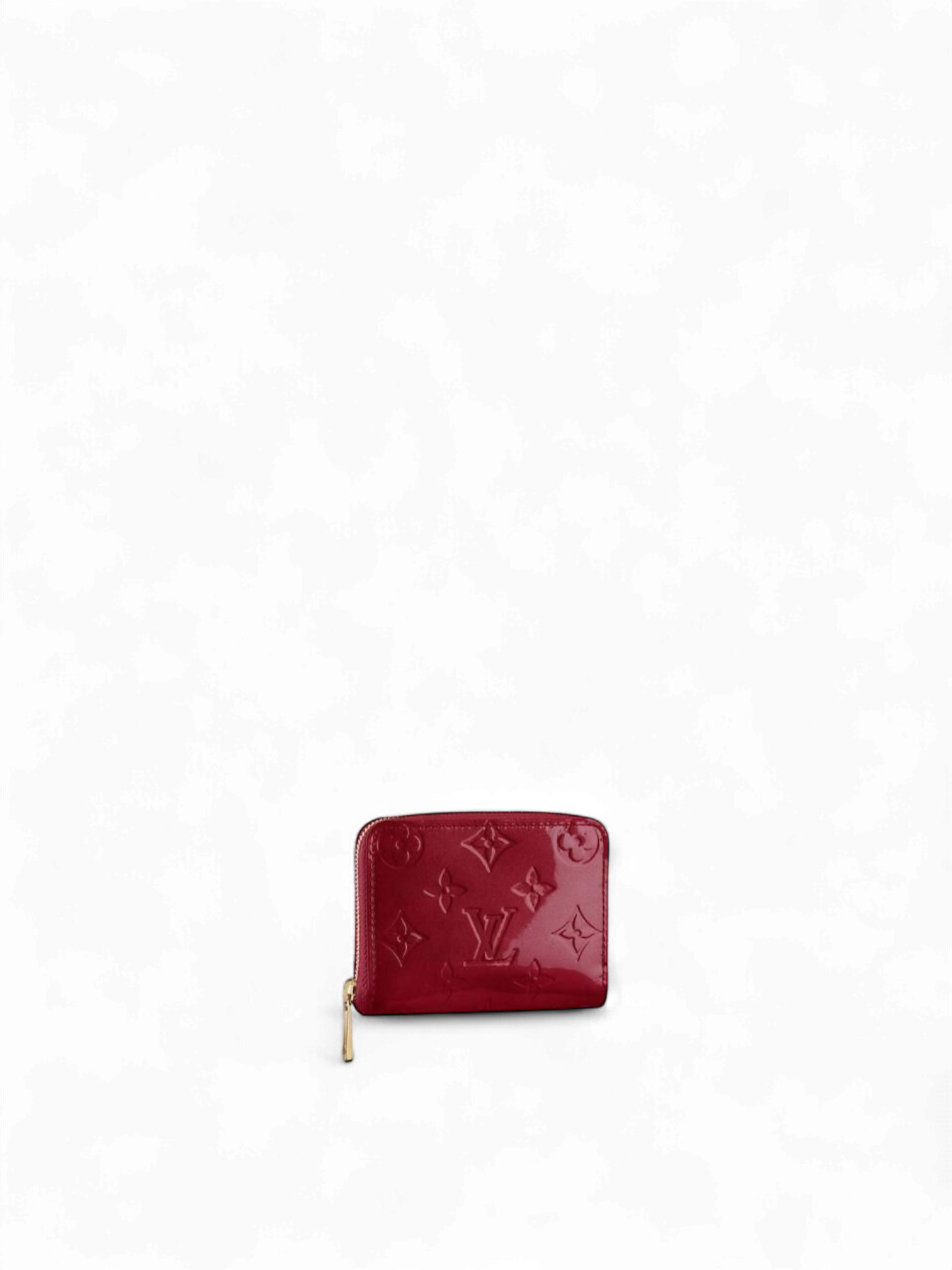 LV shiny burgundy wallet