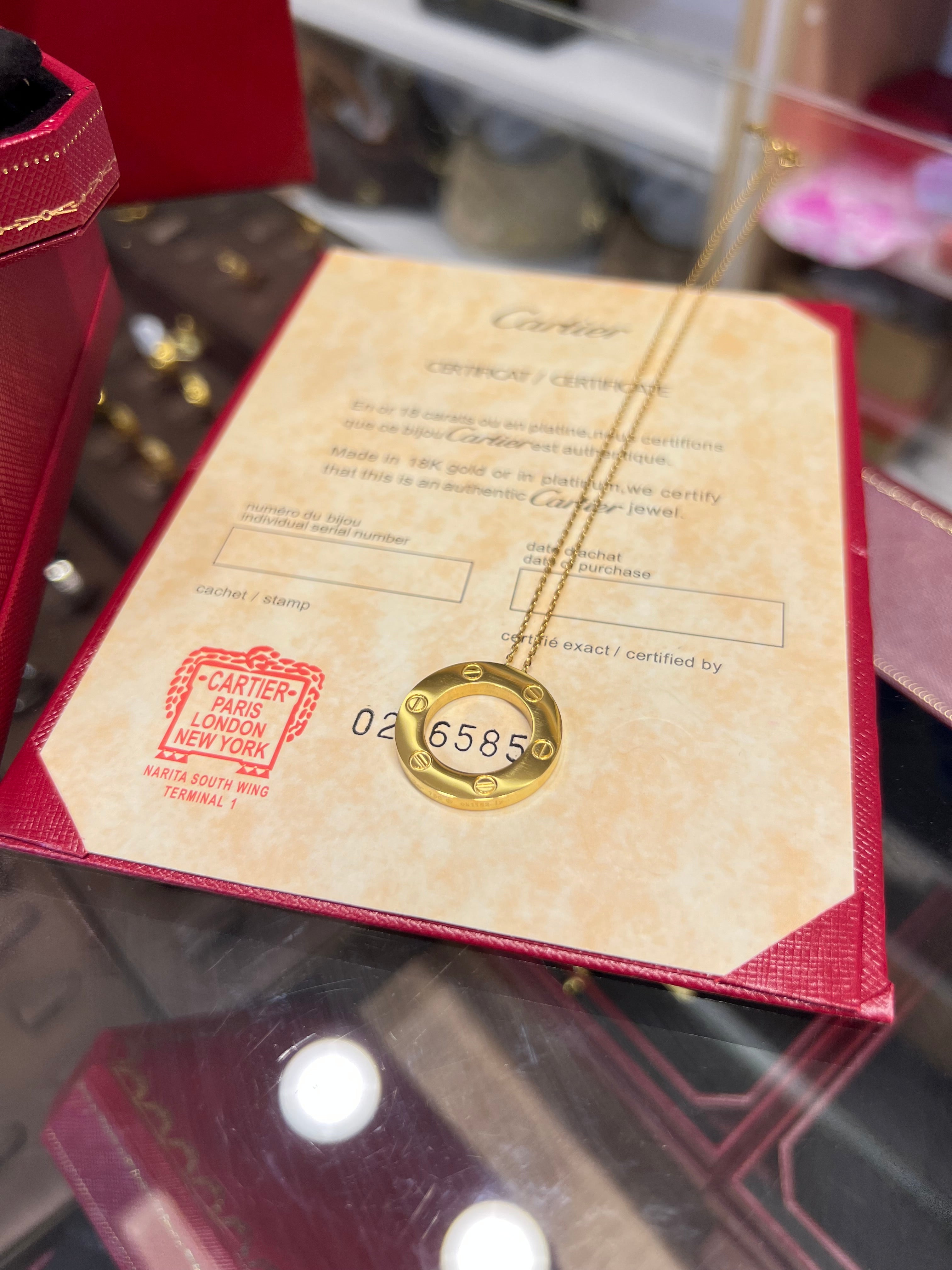 CARTIER LOVE PENDANT Necklace