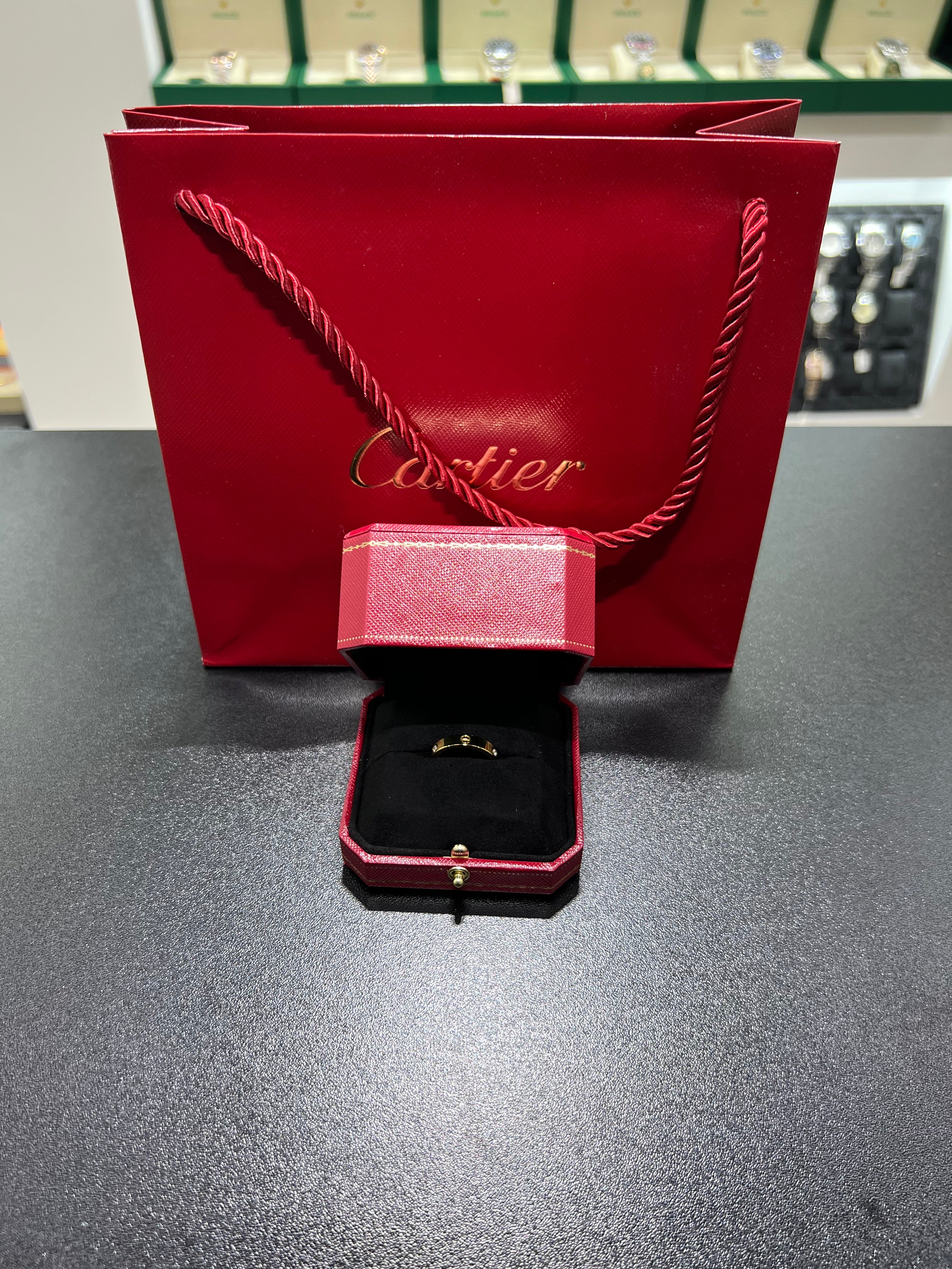 Cartièr Love stamped studded ring