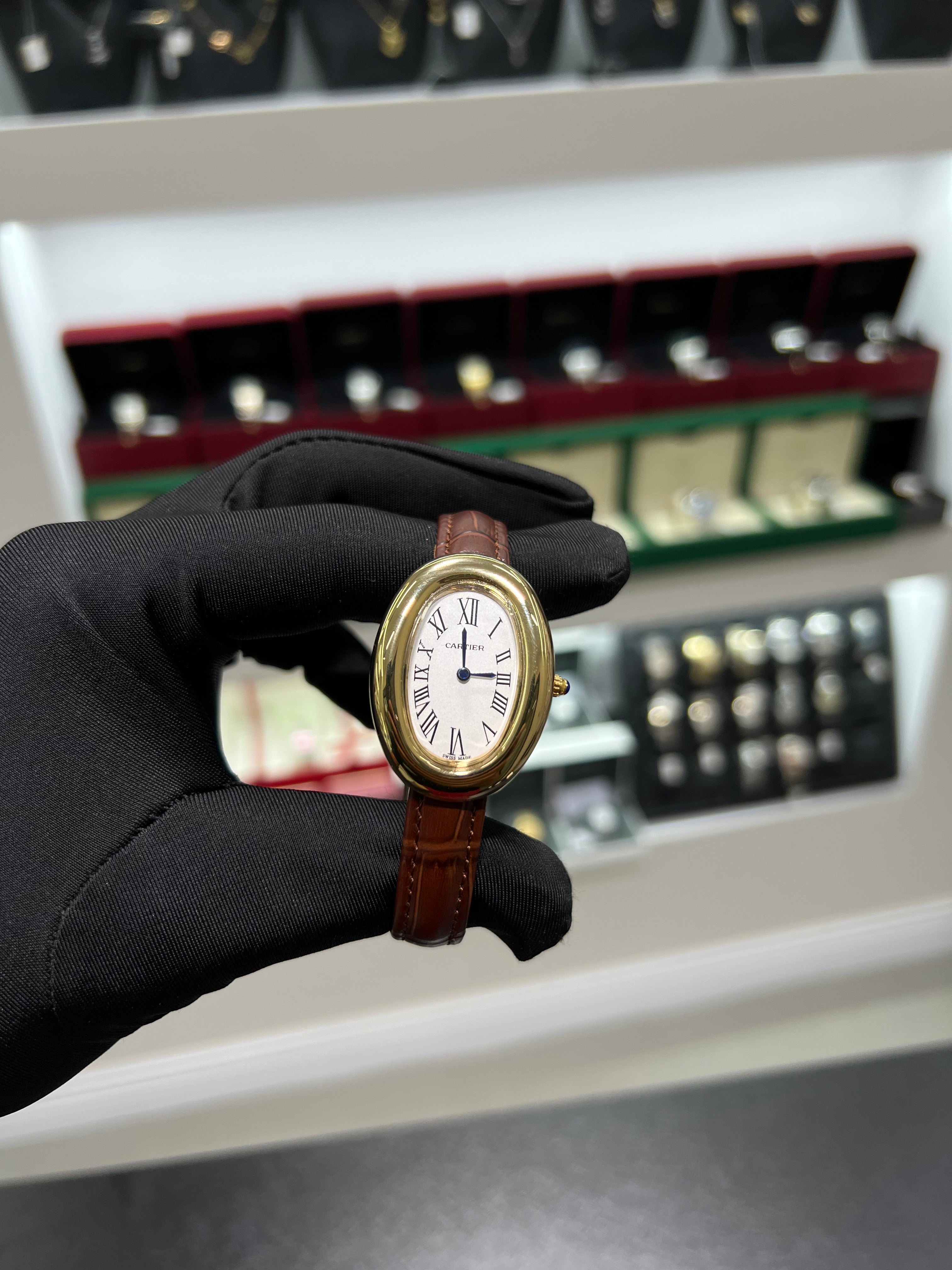 CARTIĖR BAIGNOIRĖ BROWN LEATHER