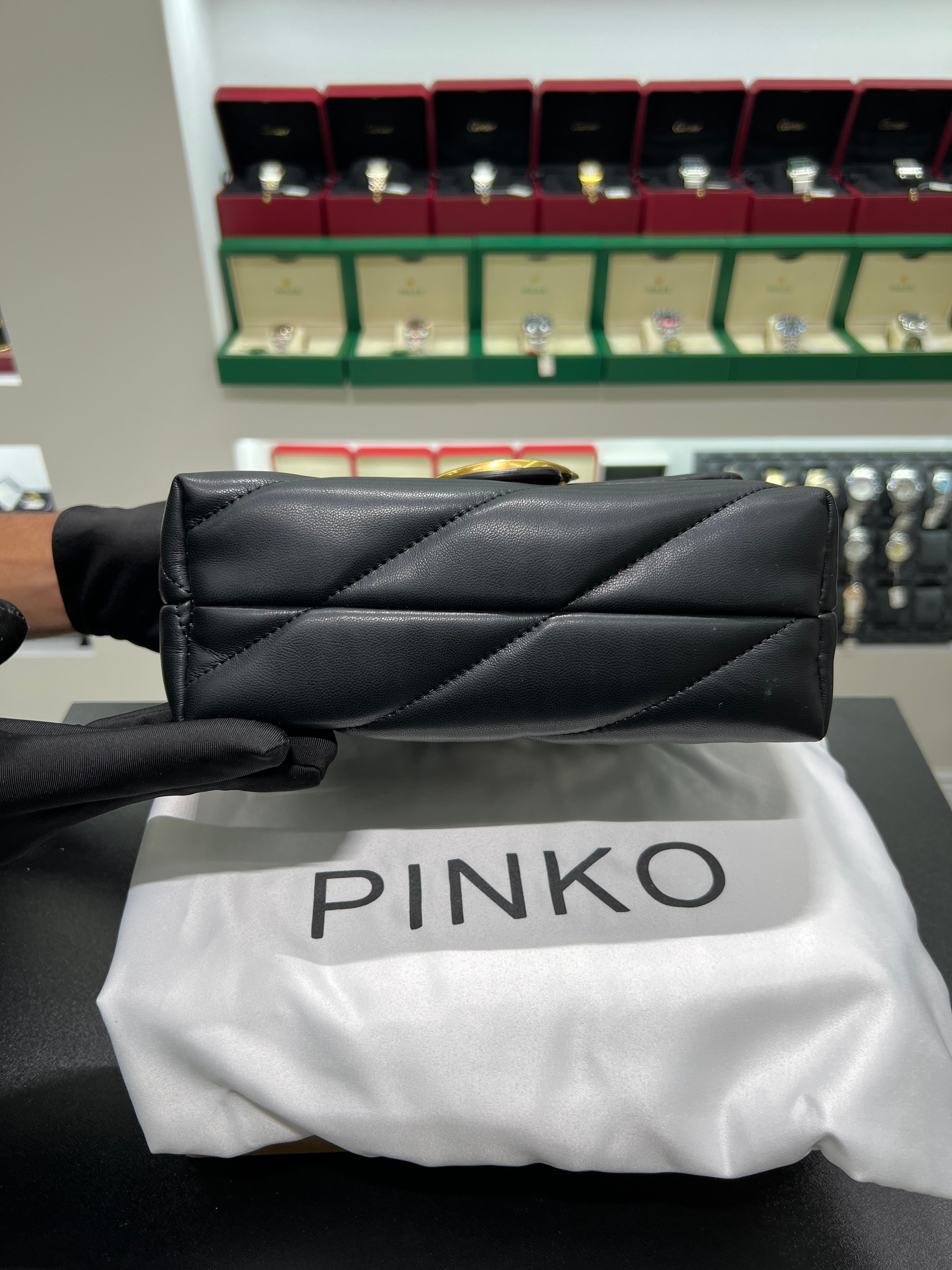 PINKŌ MINI LOVE BAG PUFF MAXI QUILT