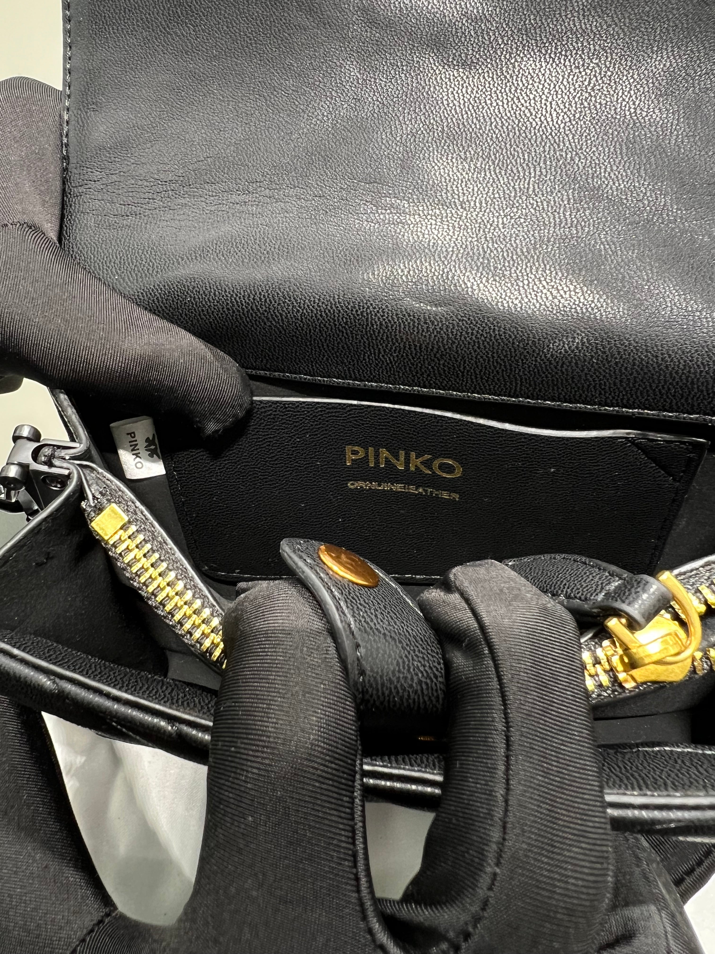 PINKŌ MINI LOVE BAG CLICK CHEVRON COLOUR BLOCK