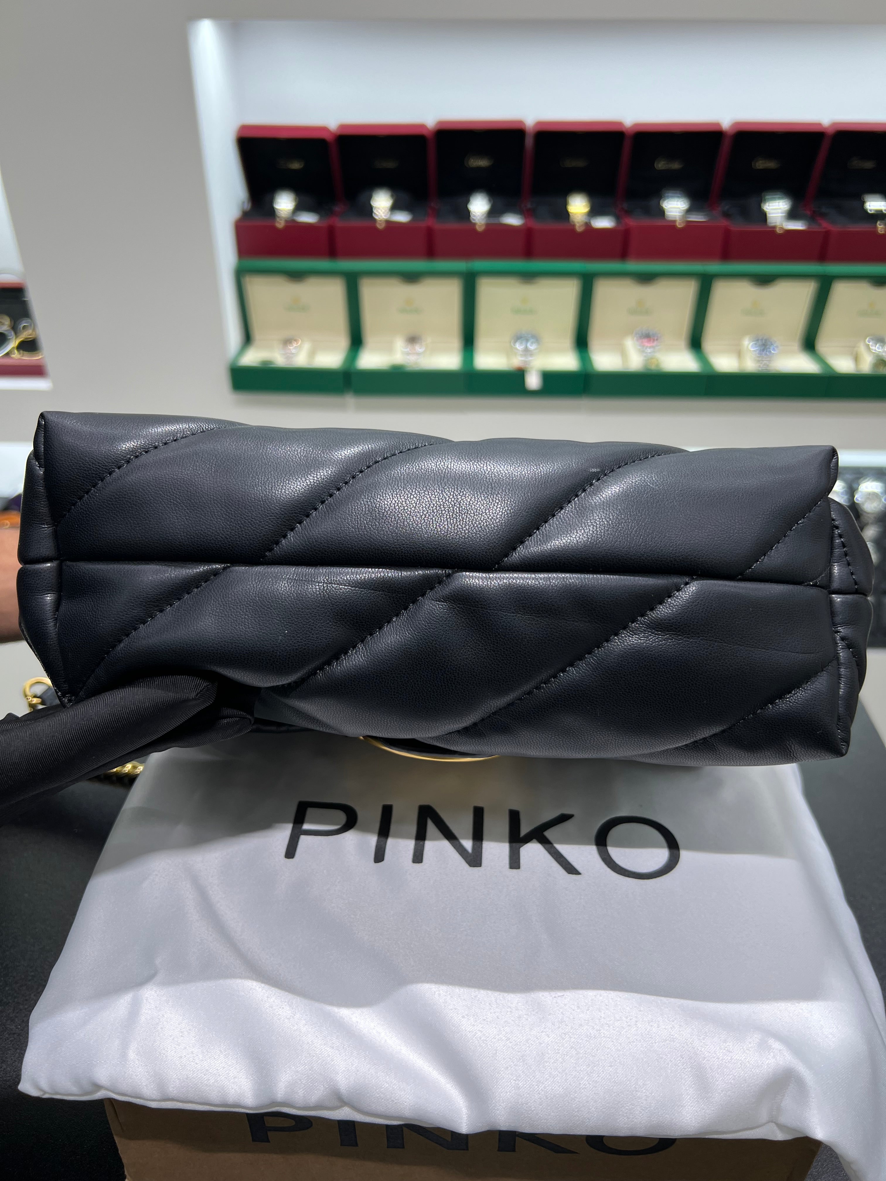 PINKŌ CLASSIC LOVE BAG PUFF MAXI QUILT