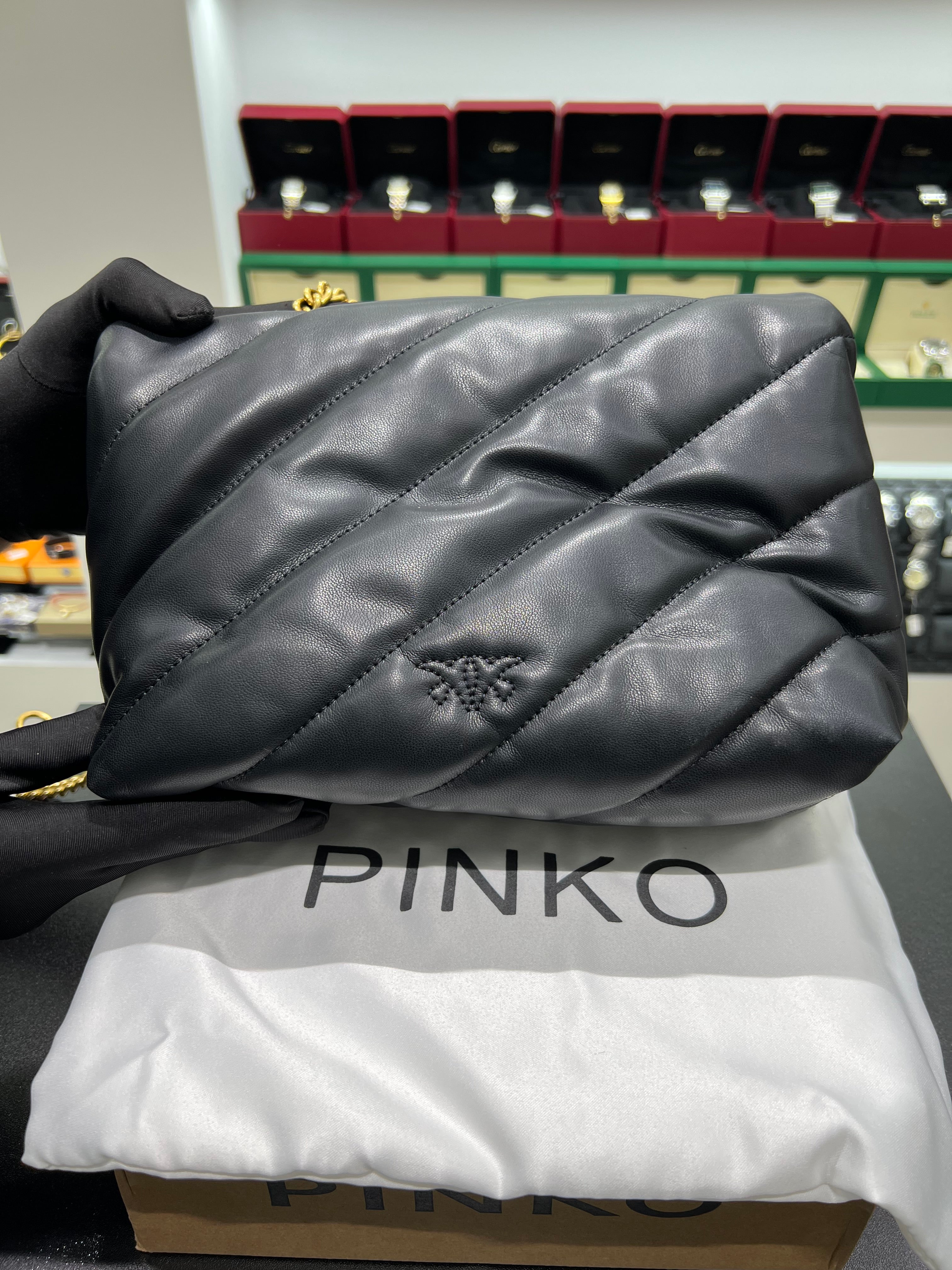 PINKŌ CLASSIC LOVE BAG PUFF MAXI QUILT