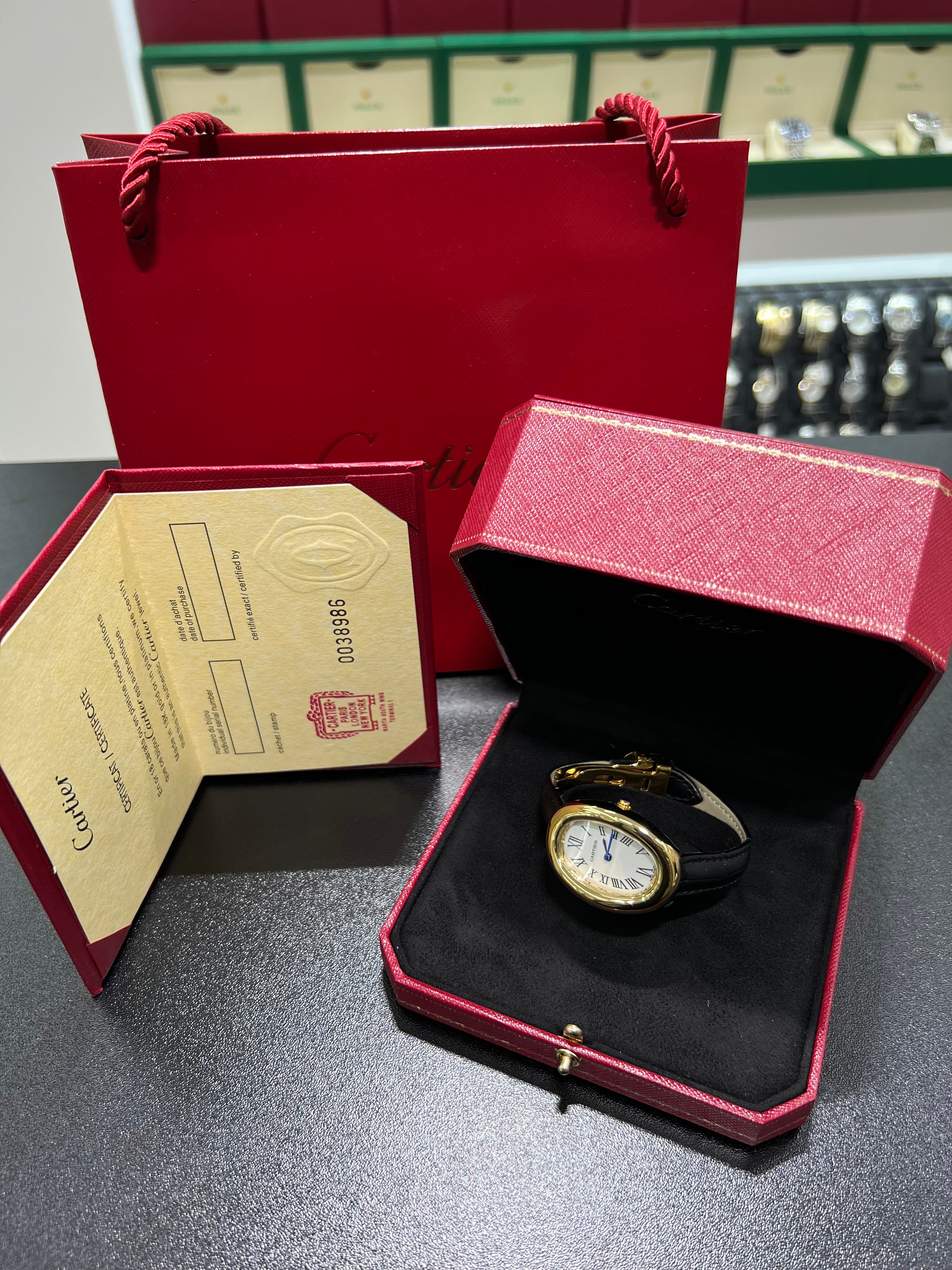 CARTIĖR BAIGNOIRĖ BLACK LEATHER