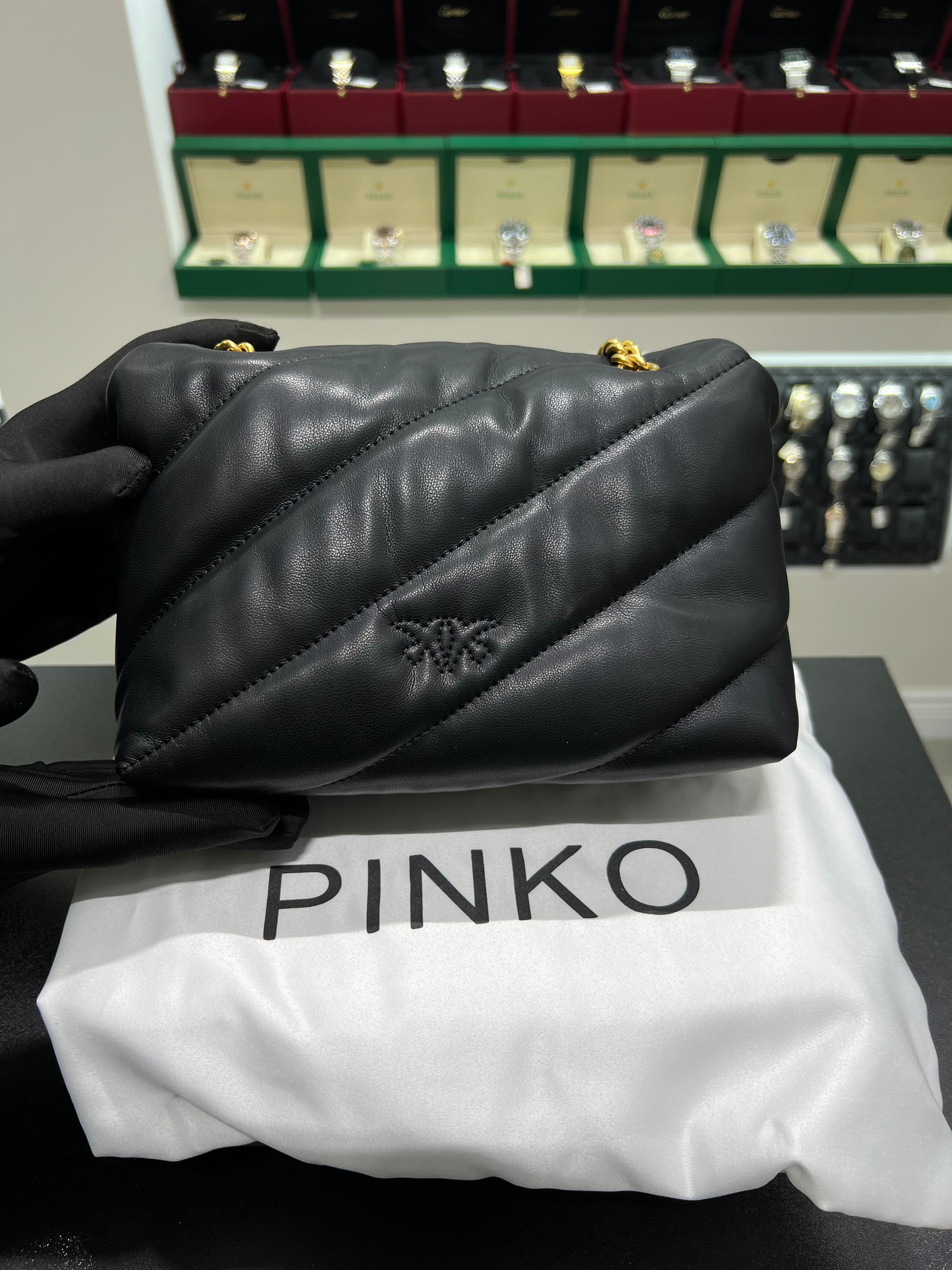 PINKŌ MINI LOVE BAG PUFF MAXI QUILT