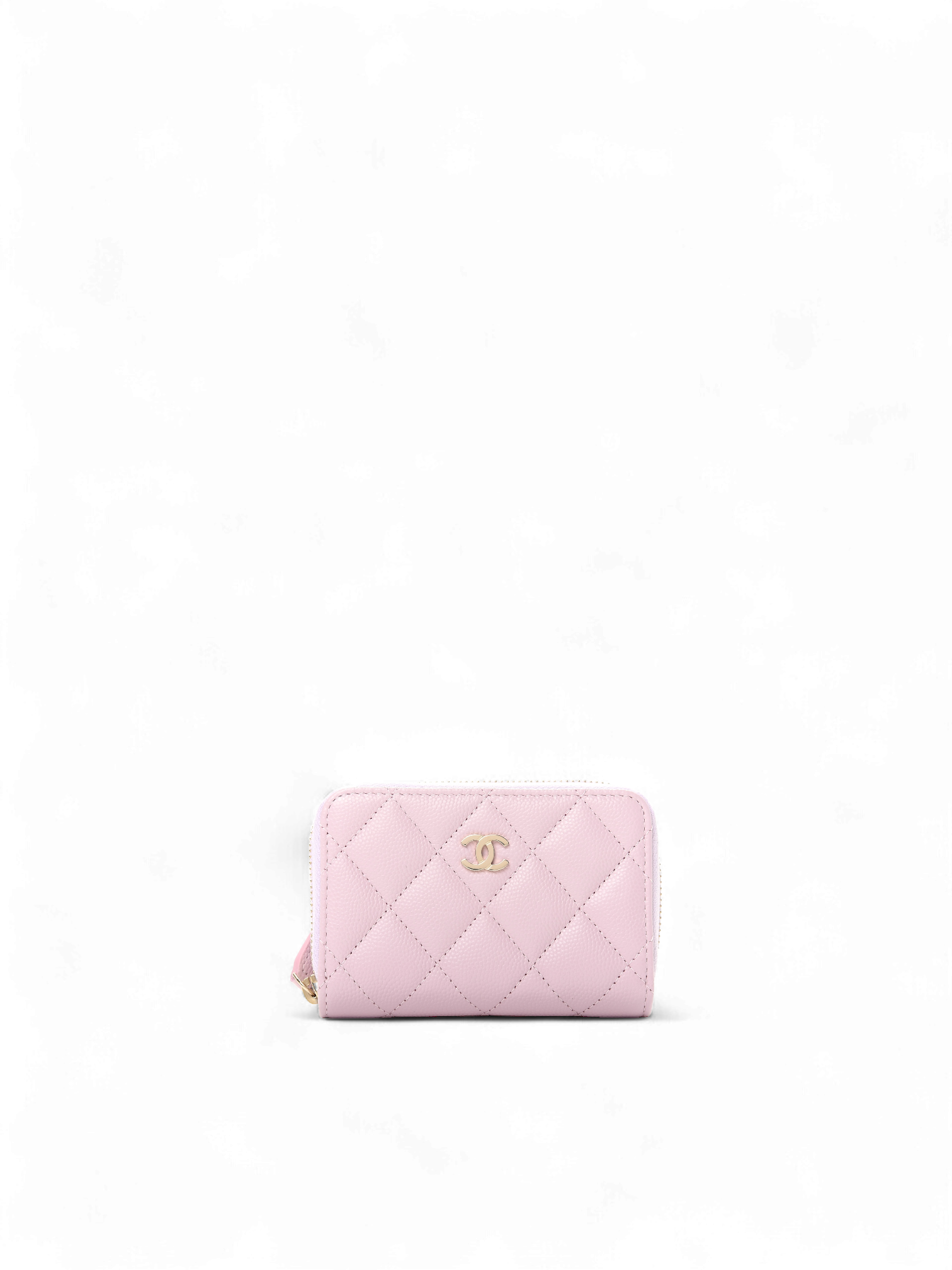 Chanel pink leather wallet