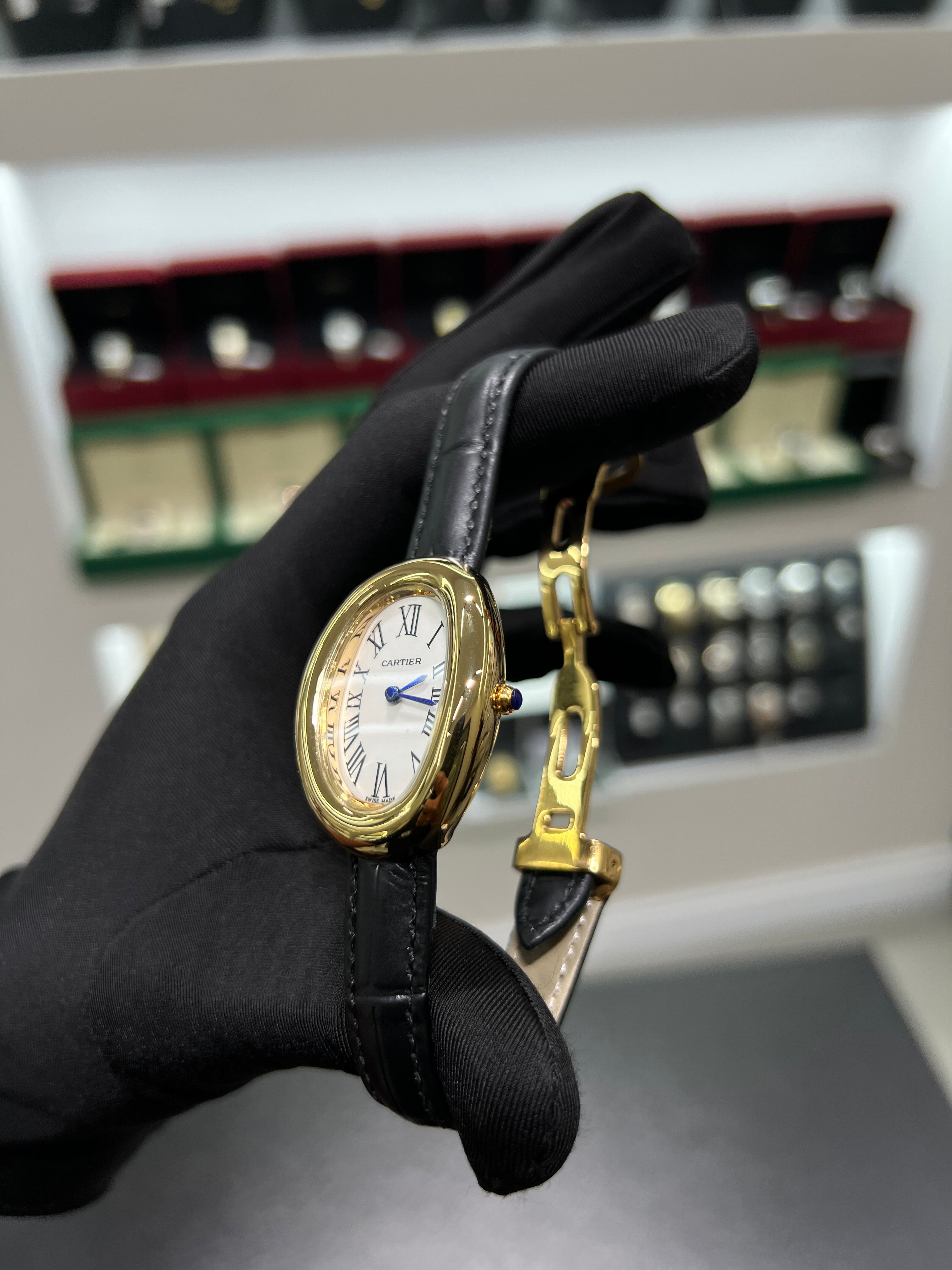 CARTIĖR BAIGNOIRĖ BLACK LEATHER