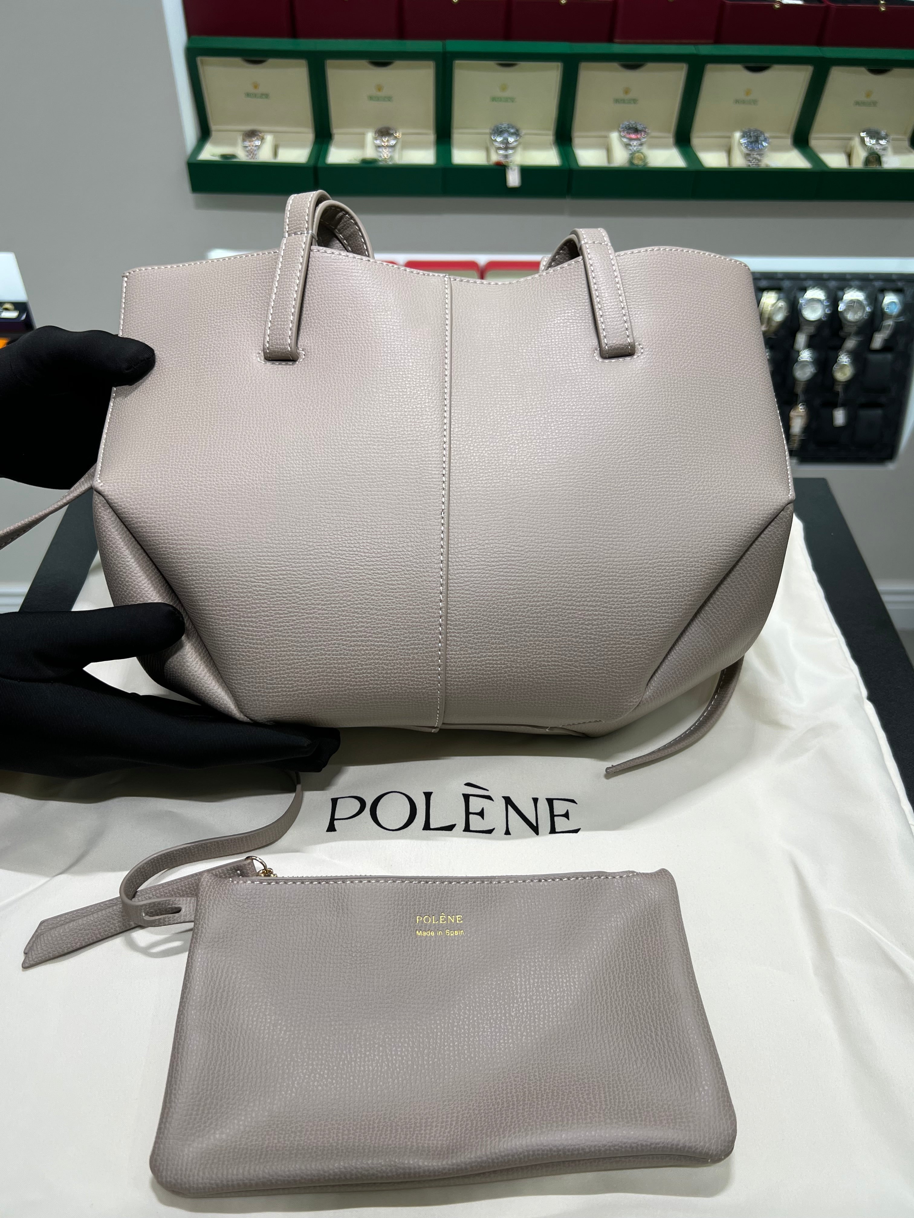POLĒNĖ CYME LEATHER GRAY
