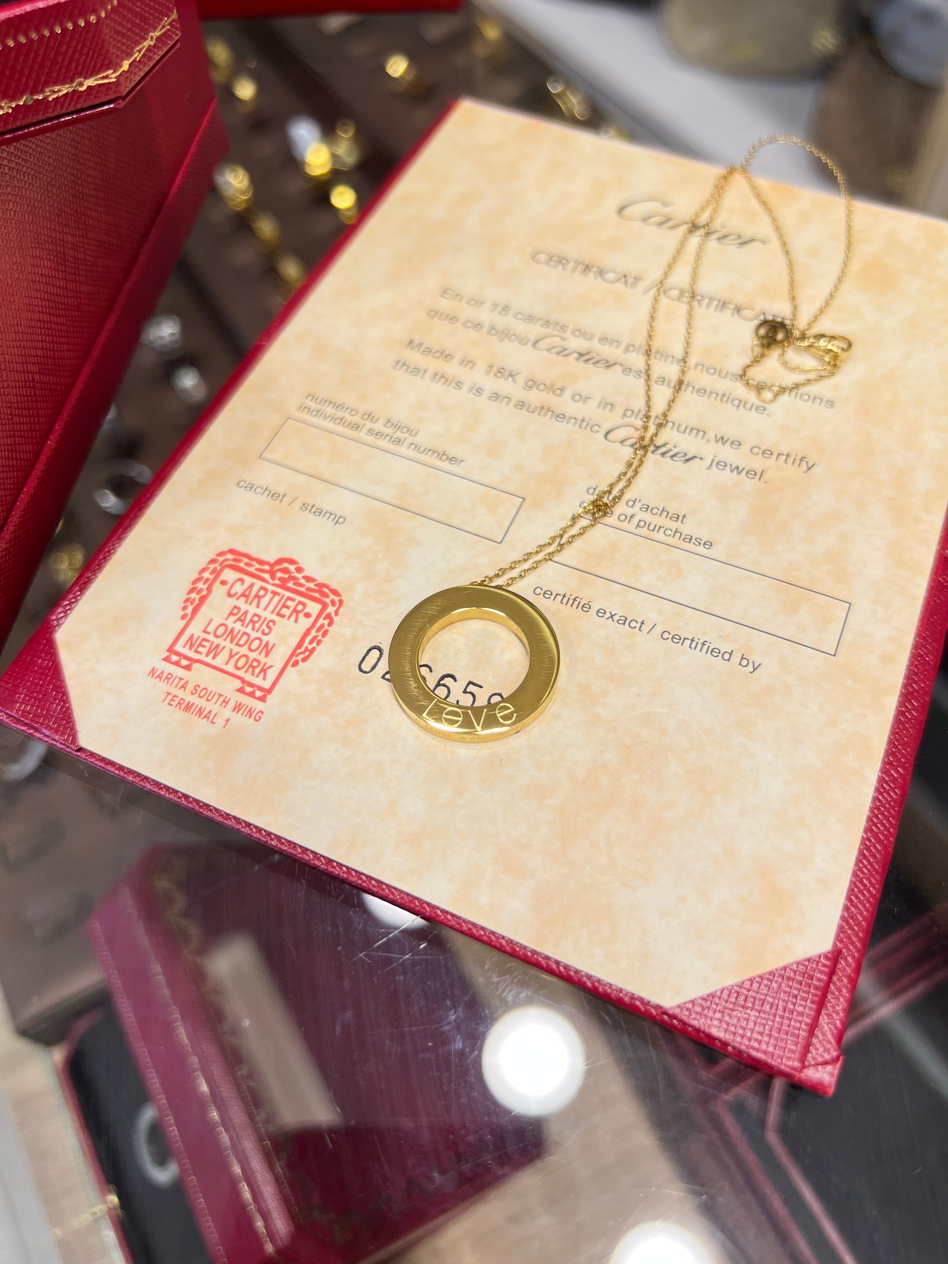 CARTIER LOVE PENDANT Necklace