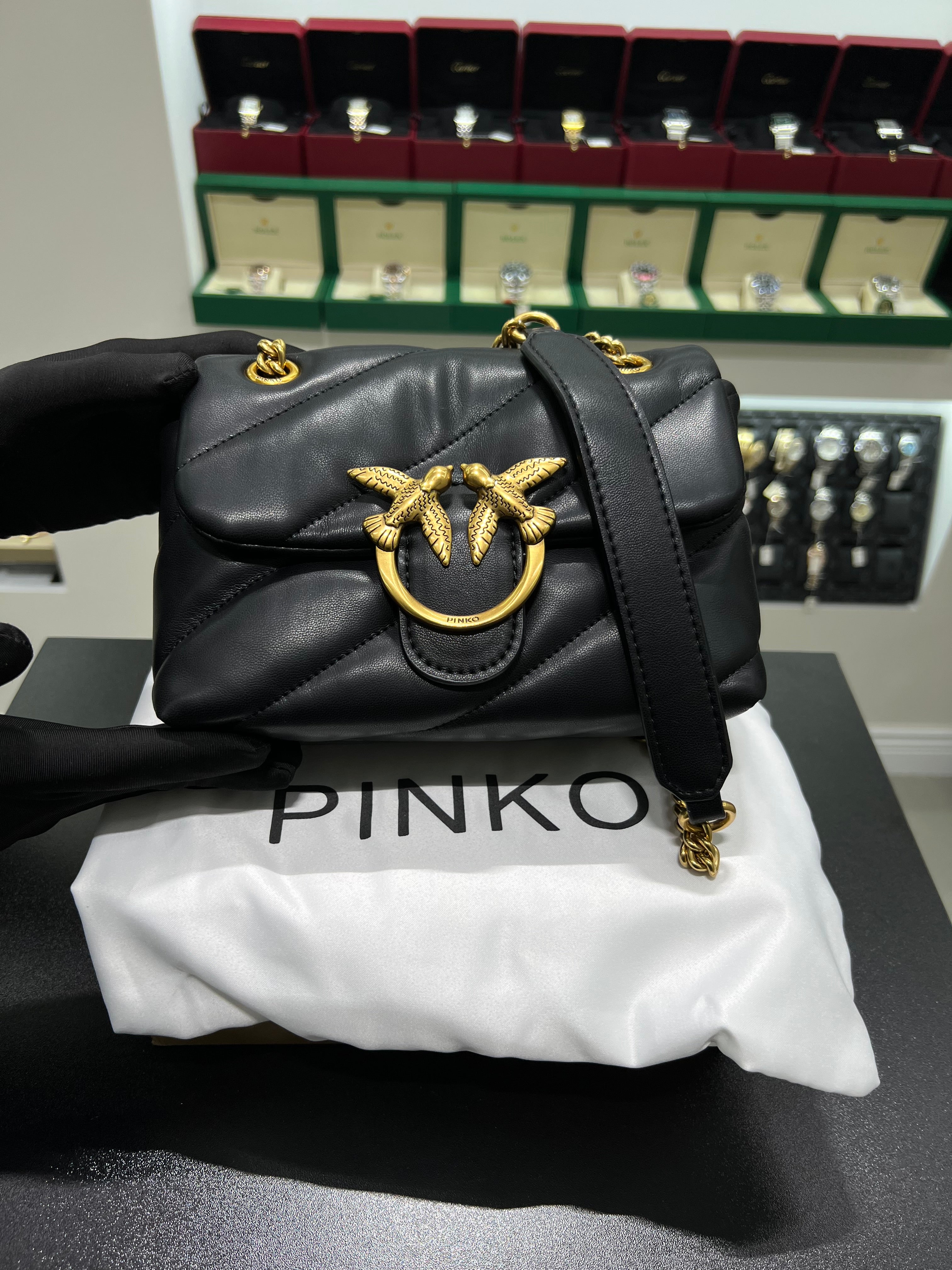 PINKŌ MINI LOVE BAG PUFF MAXI QUILT