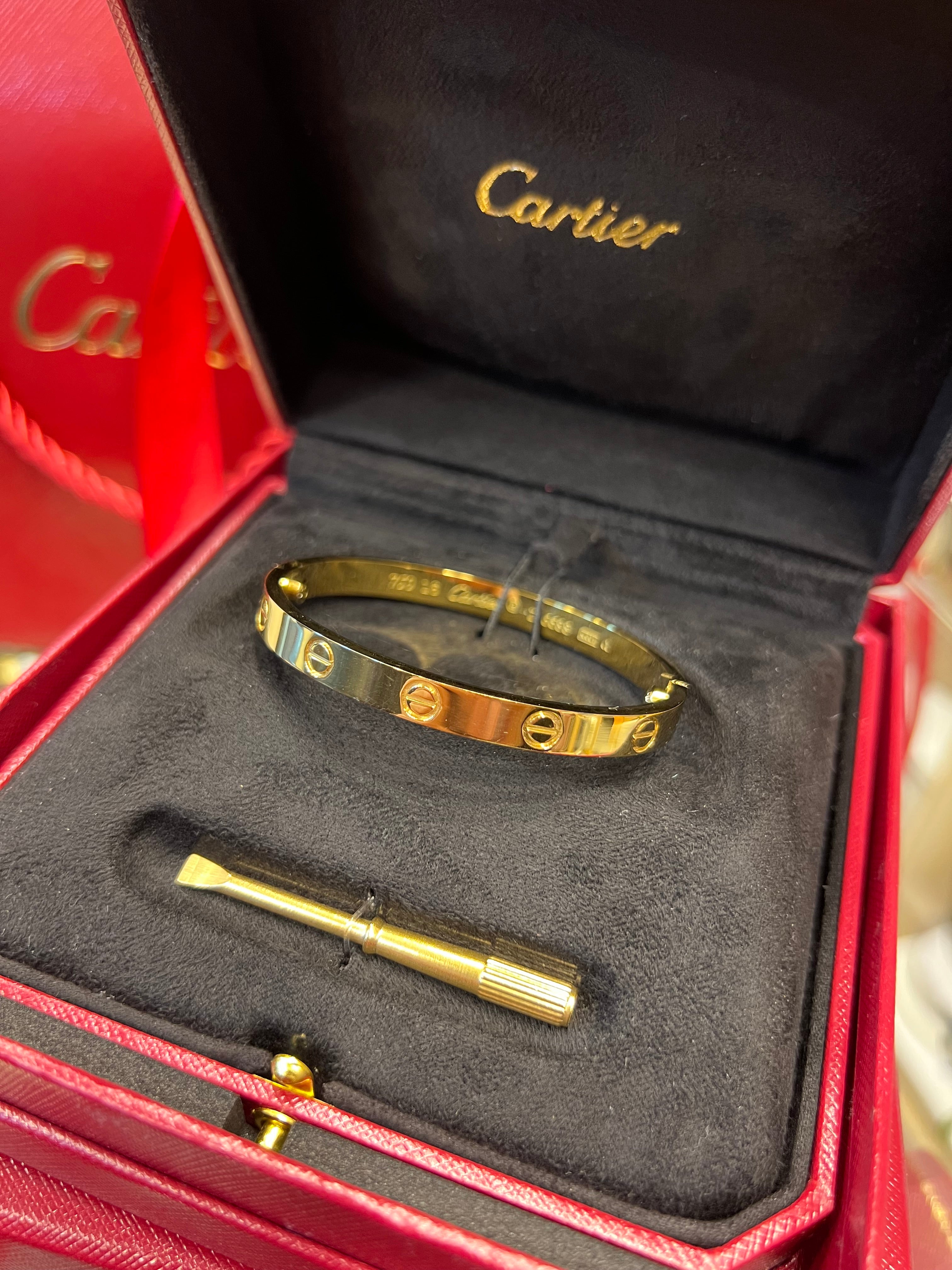 CARTIER LOVE BRACELET, CLASSIC MODEL, BRUSHED