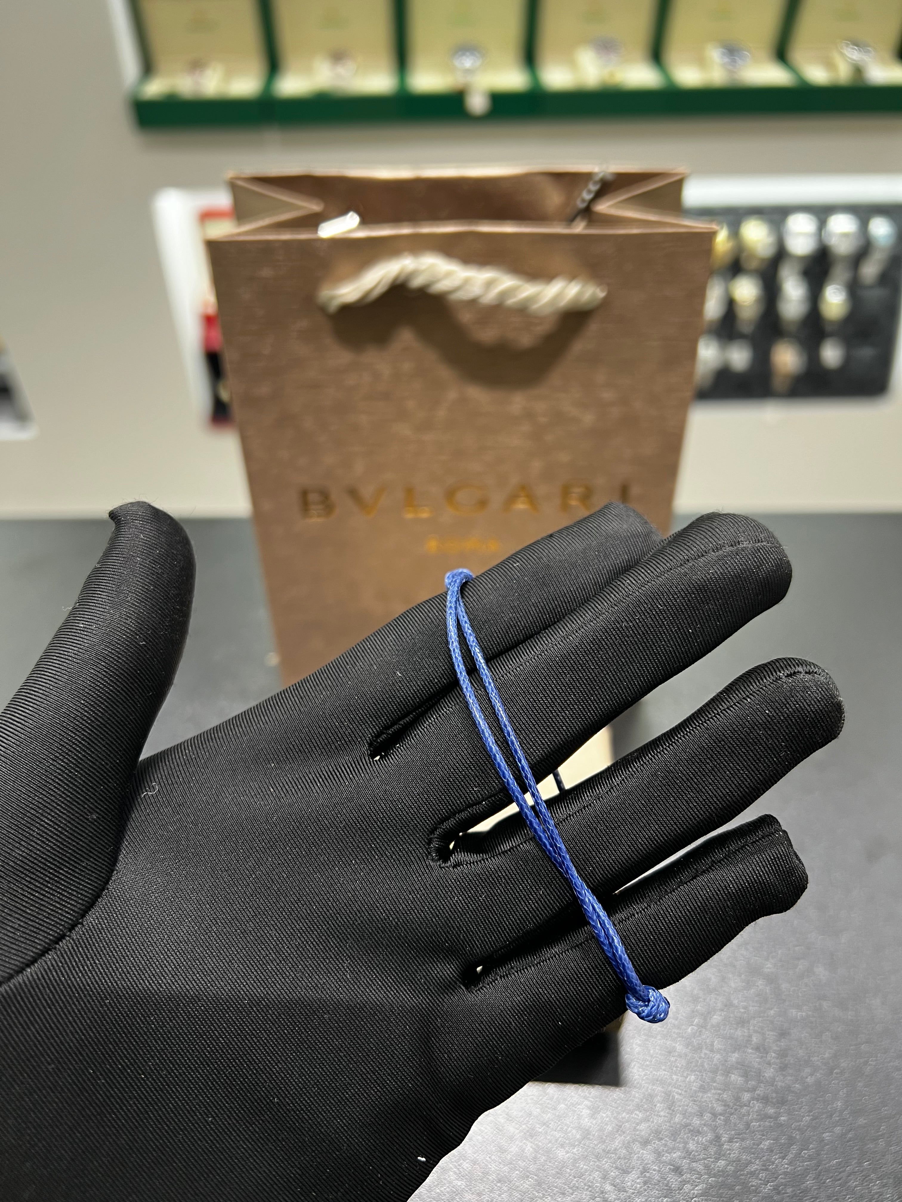 BULGARĮ BLUE THREAD BRACELET