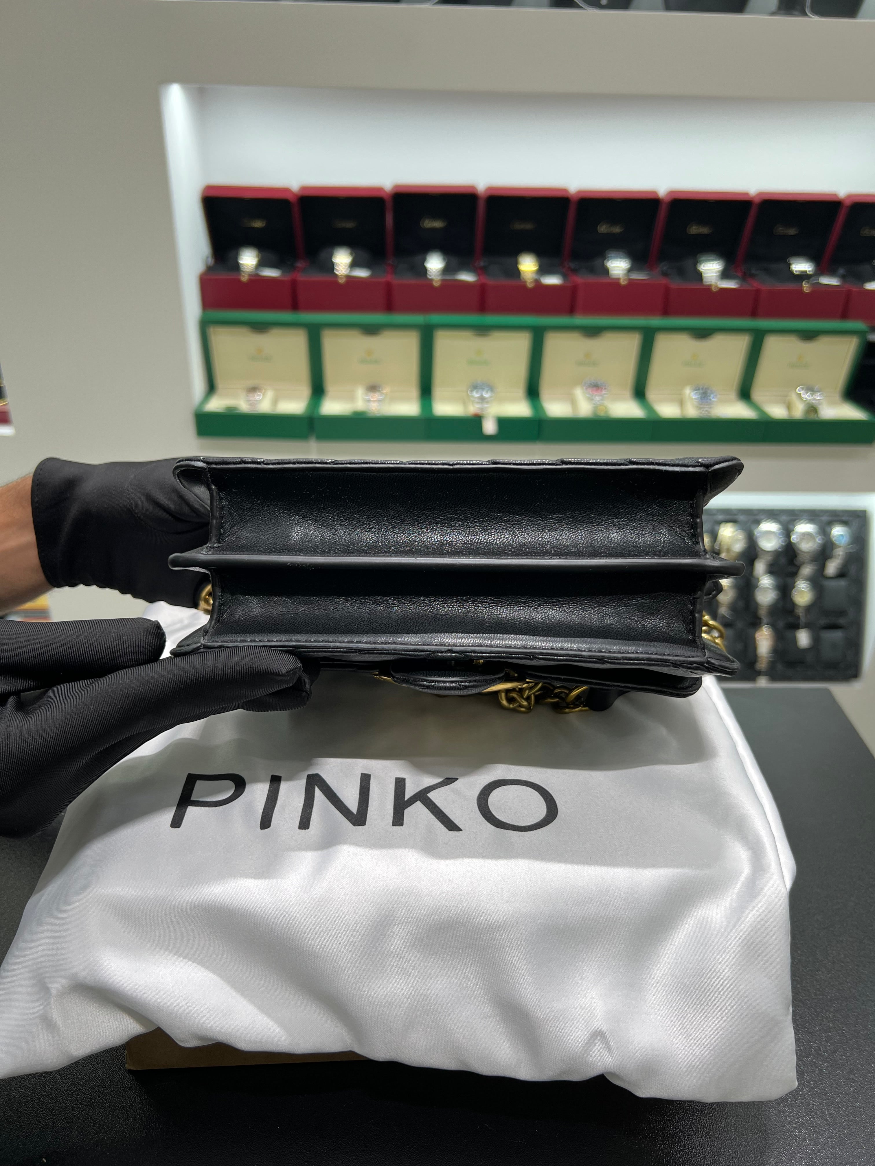 PINKŌ MINI LOVE BAG ONE CHEVRON