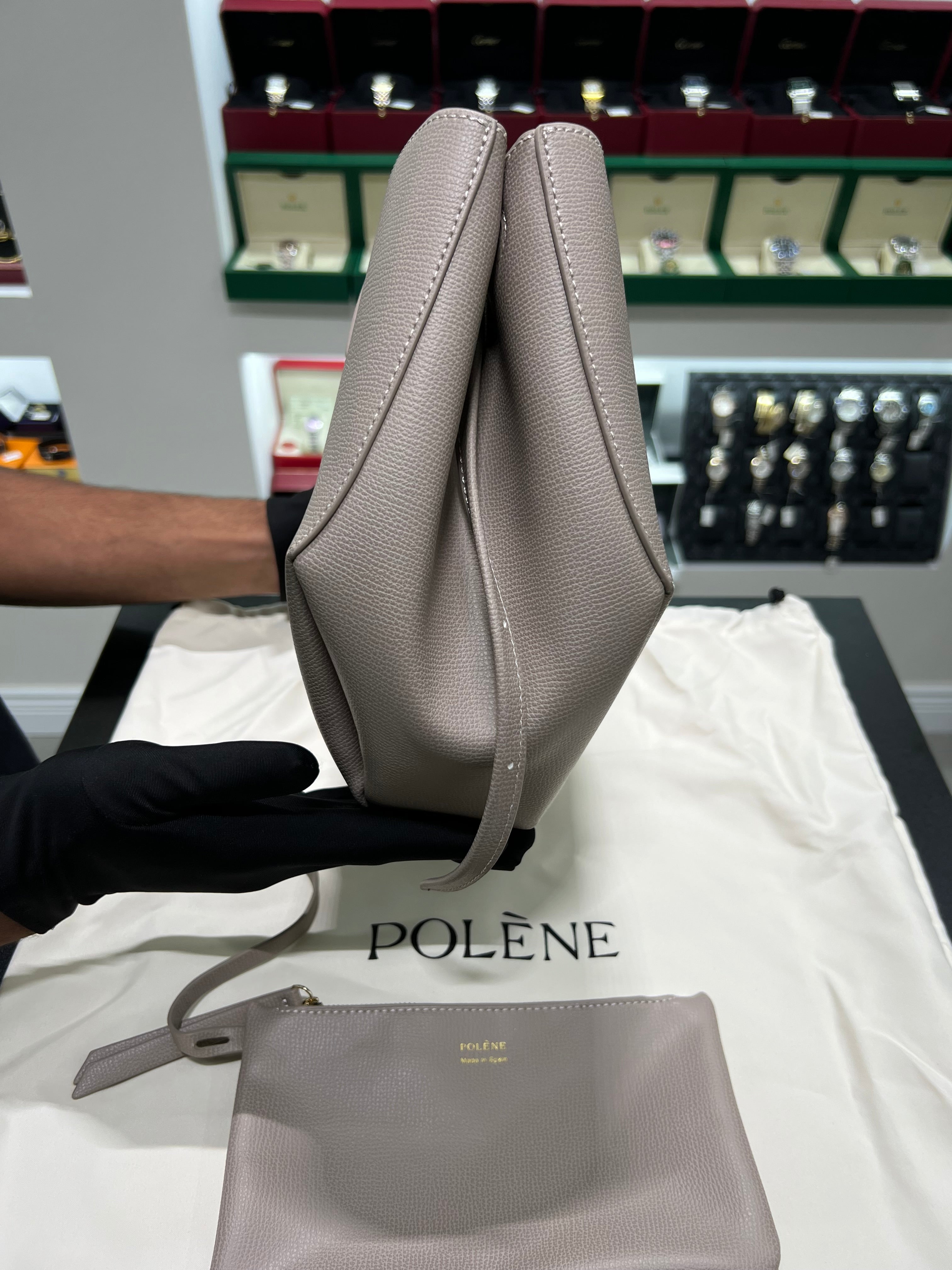 POLĒNĖ CYME LEATHER GRAY