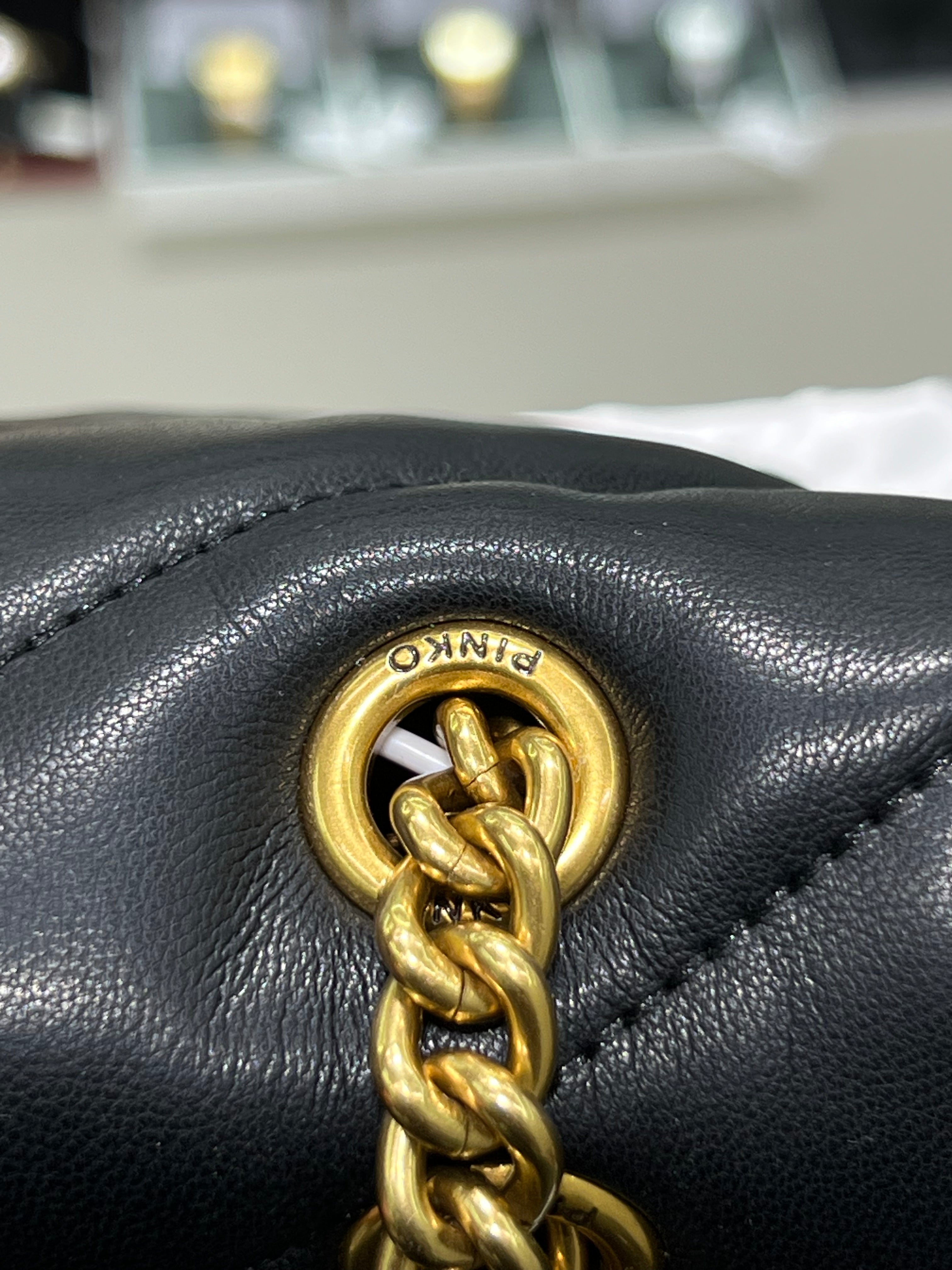 PINKŌ MINI LOVE BAG PUFF MAXI QUILT