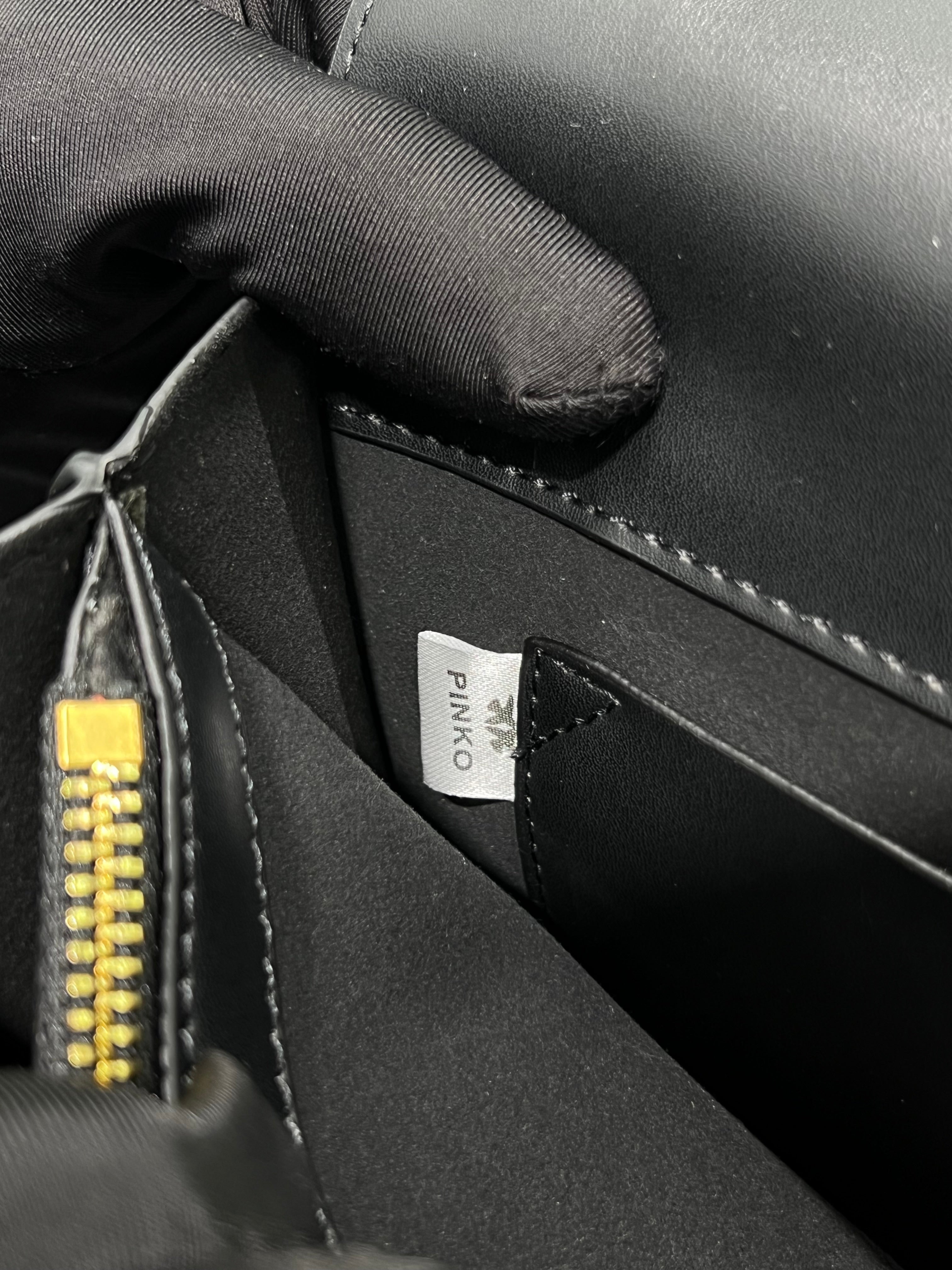 PINKŌ CLASSIC CALFSKIN SHOULDER STRAP