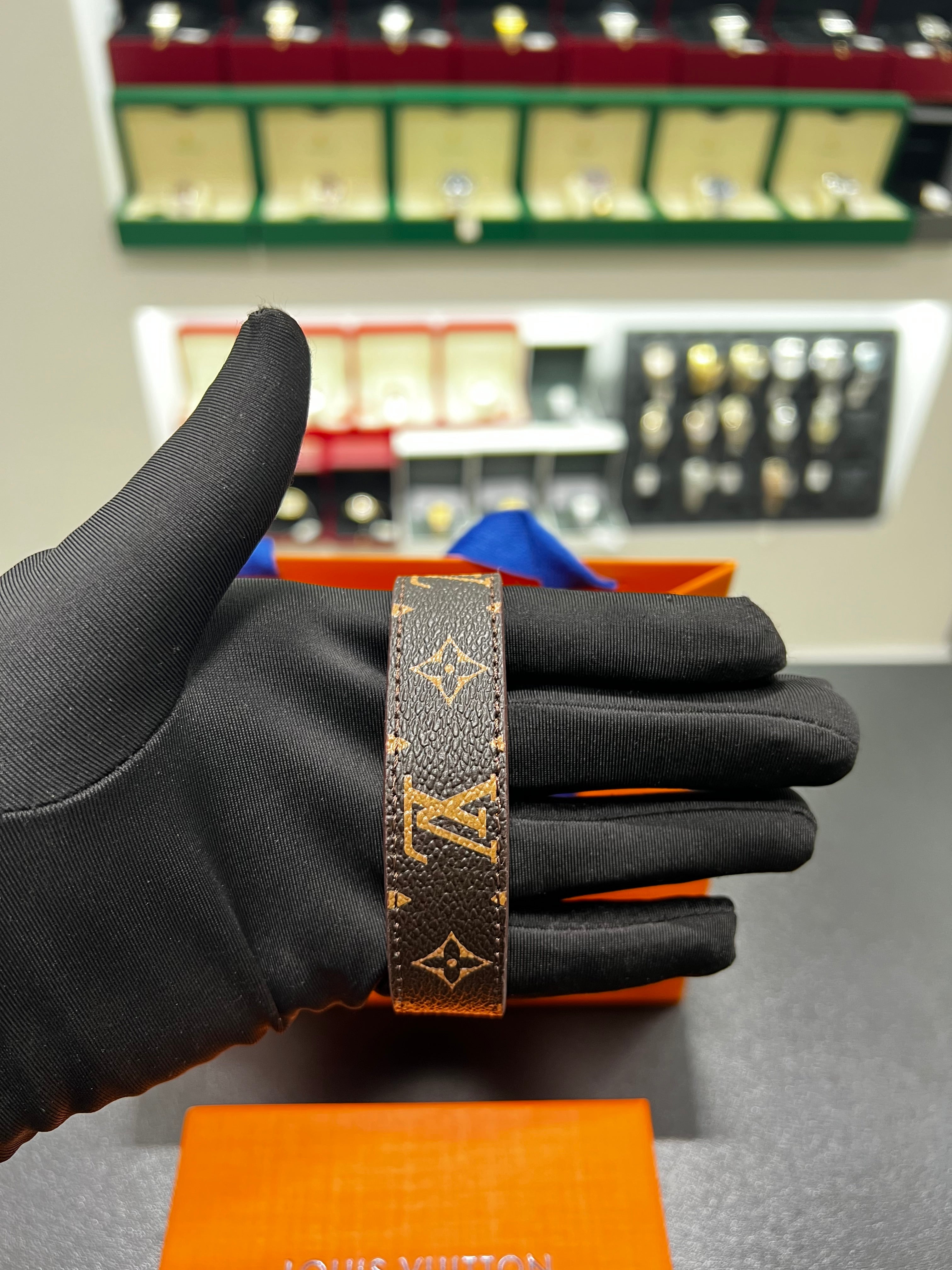 LV brown Wide bracelet