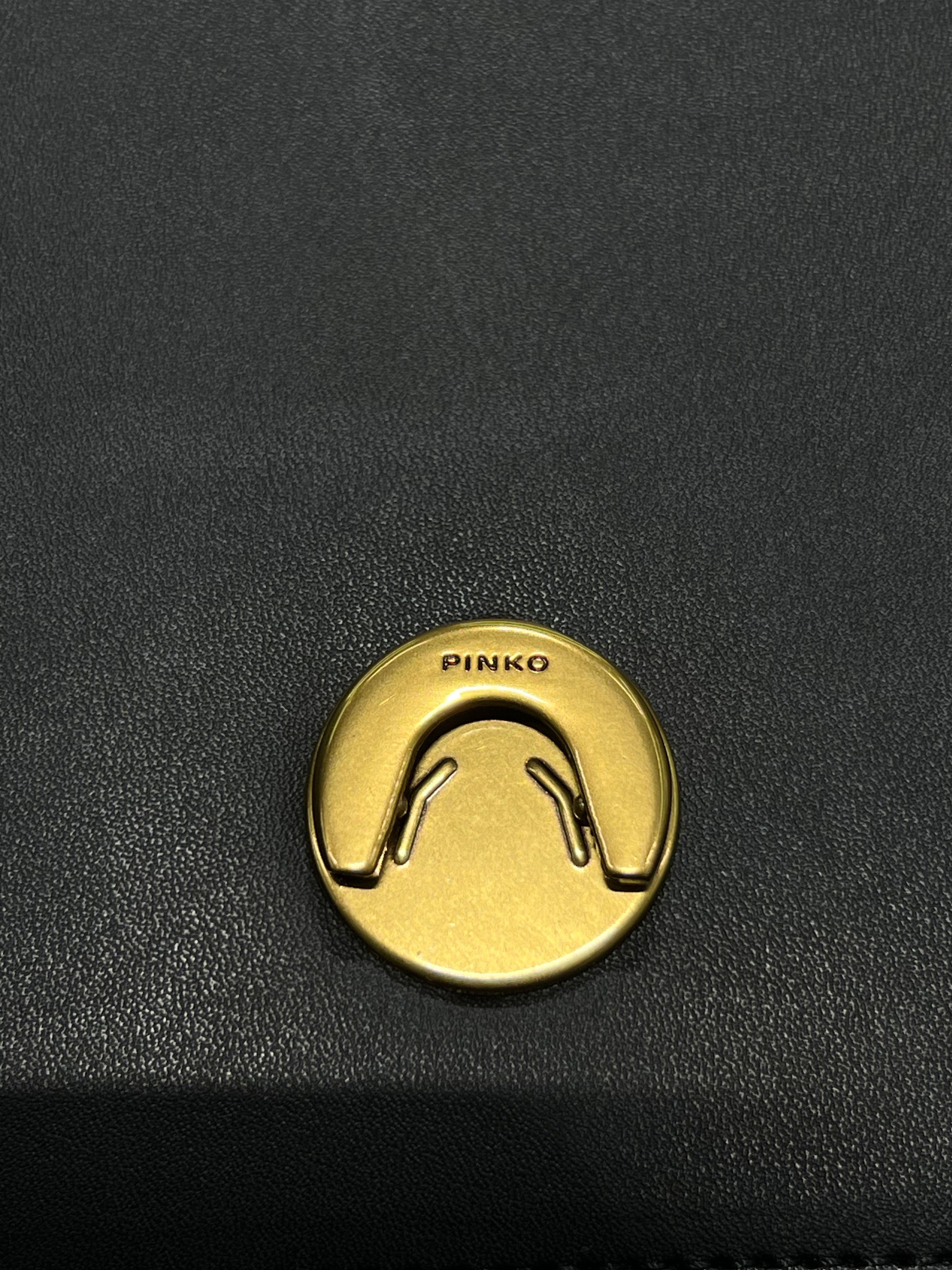 PINKŌ CLASSIC CALFSKIN SHOULDER STRAP