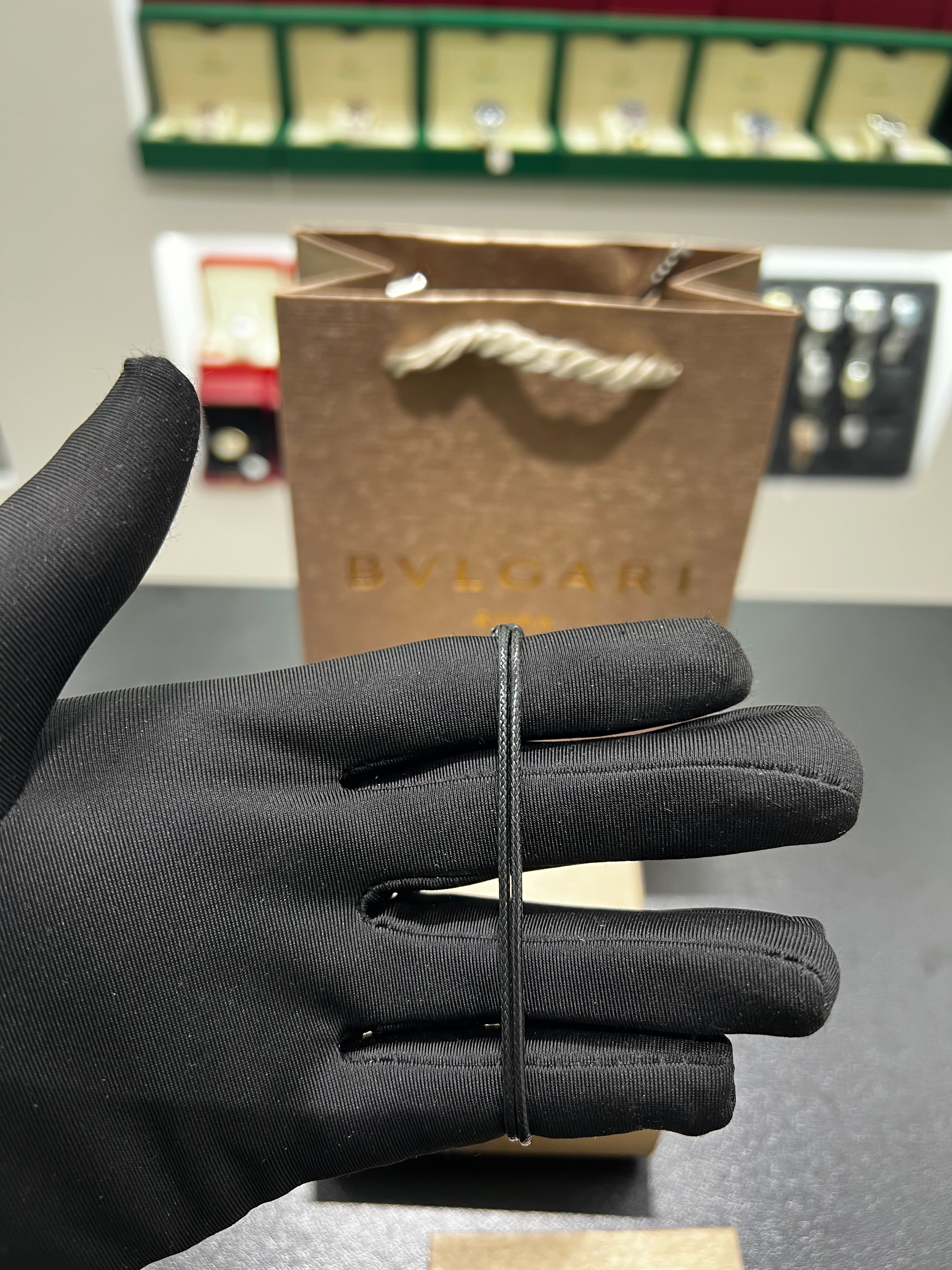 BULGARĮ BLACK THREAD BRACELET